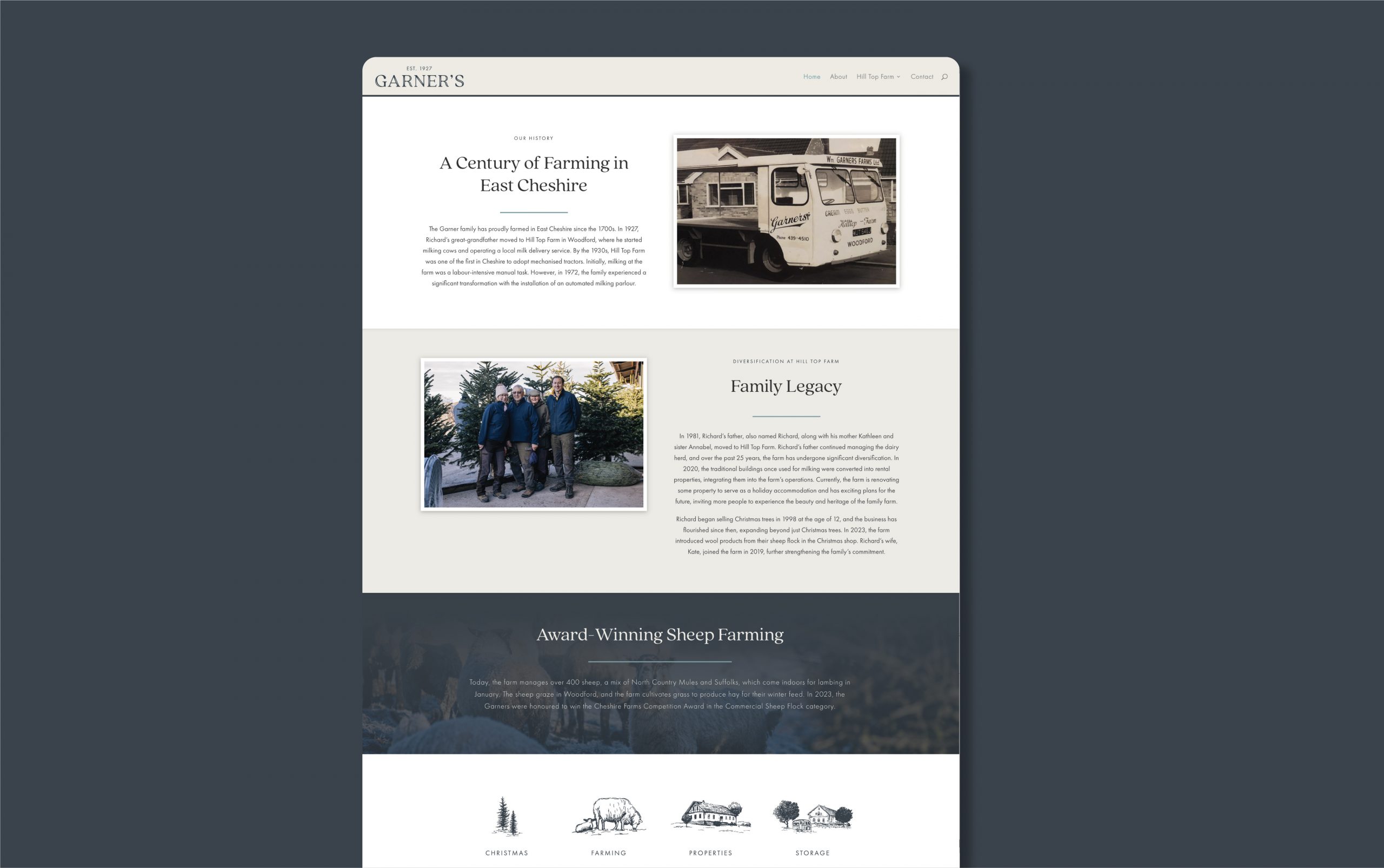 GARNER'S Mock up of responsive website design for make up brand