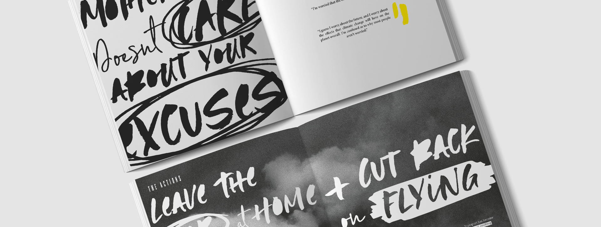 ISTD-Hero Booklet mock up featuring a typographic design